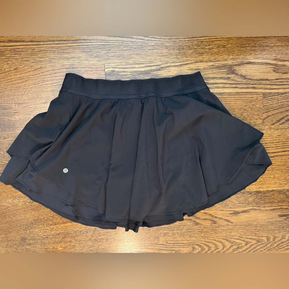 Lululemon Athletica Court Rival High-Rise Black Skort (Long)